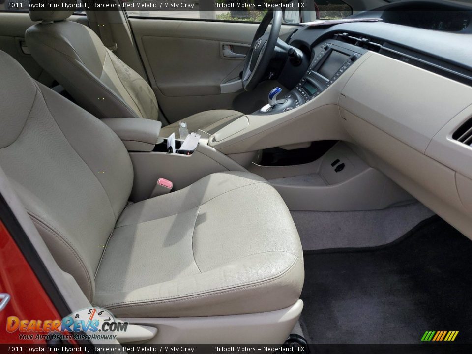 2011 Toyota Prius Hybrid III Barcelona Red Metallic / Misty Gray Photo #28