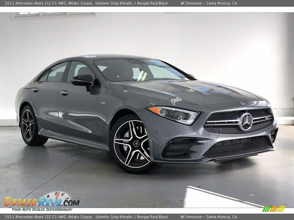 2021 Mercedes-Benz CLS 53 AMG 4Matic Coupe Selenite Gray Metallic / Bengal Red/Black Photo #12