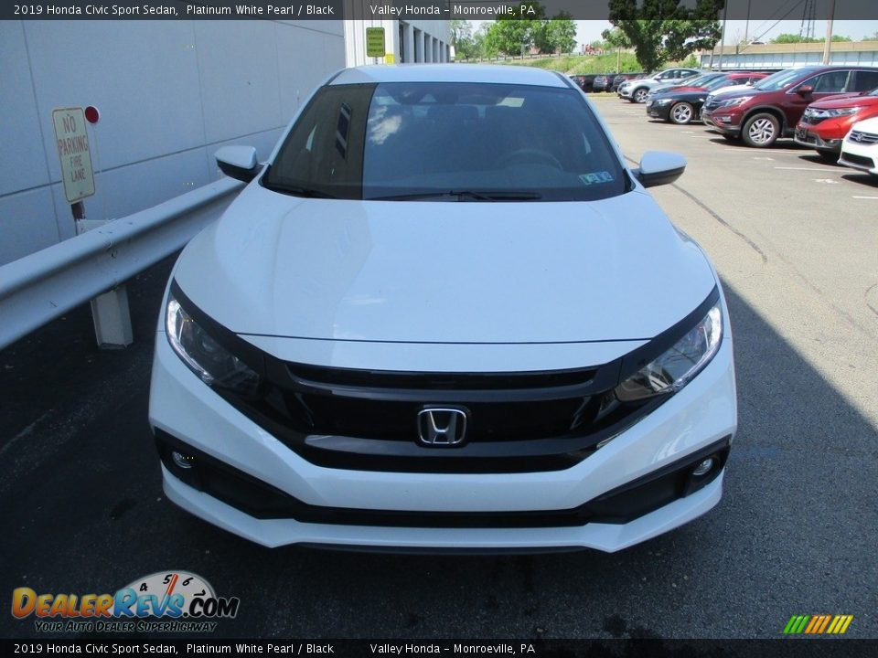 2019 Honda Civic Sport Sedan Platinum White Pearl / Black Photo #8