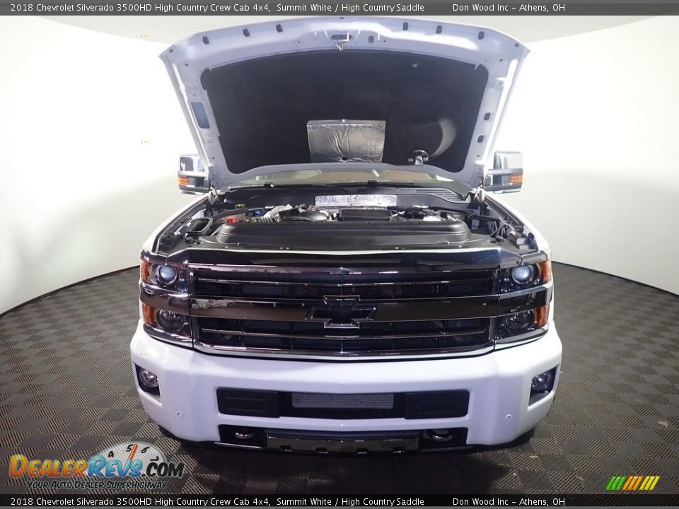 2018 Chevrolet Silverado 3500HD High Country Crew Cab 4x4 Summit White / High Country Saddle Photo #8