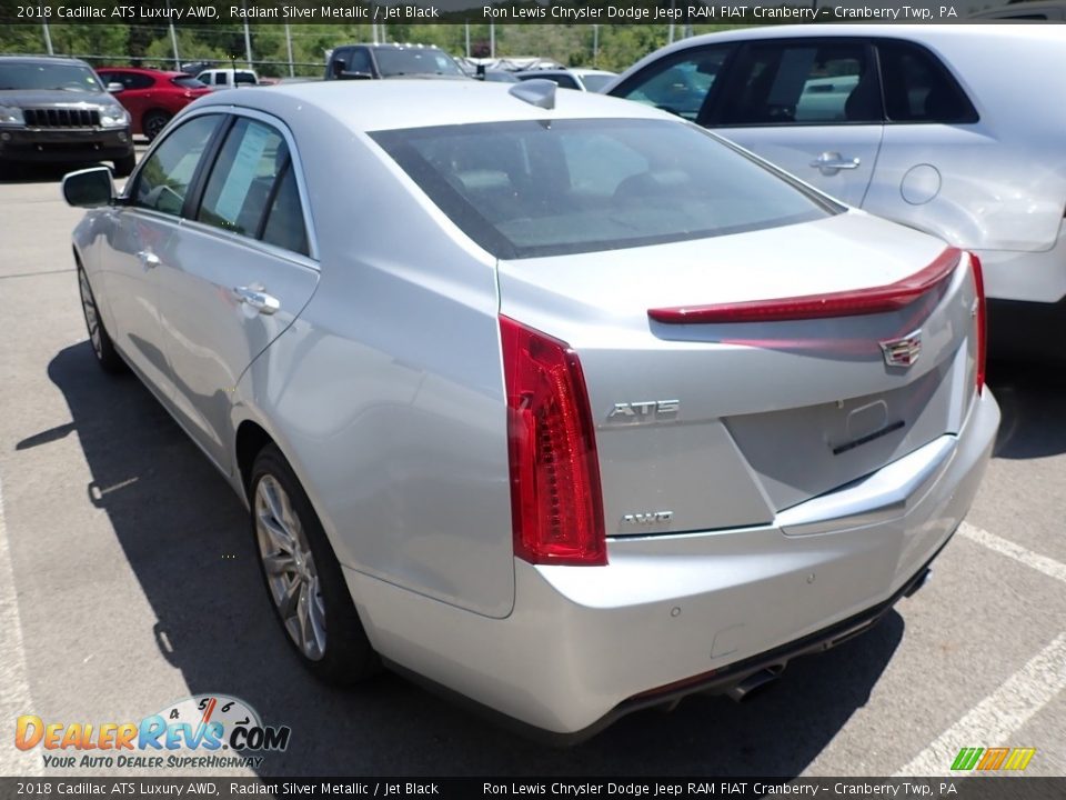 2018 Cadillac ATS Luxury AWD Radiant Silver Metallic / Jet Black Photo #3