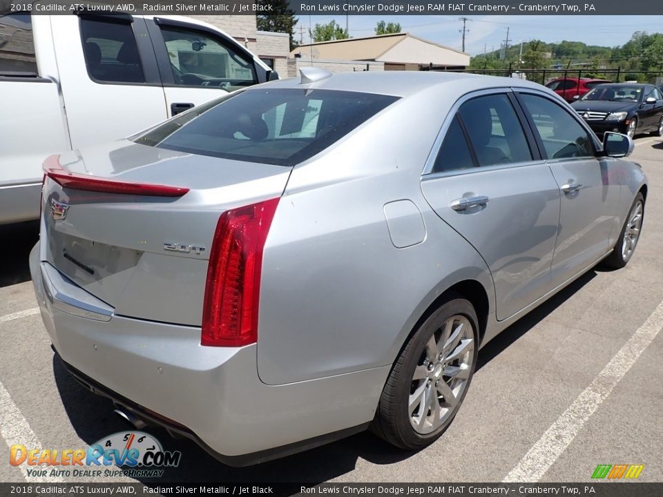 2018 Cadillac ATS Luxury AWD Radiant Silver Metallic / Jet Black Photo #4