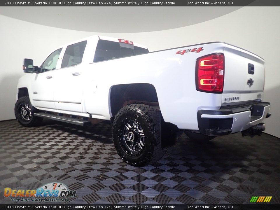 2018 Chevrolet Silverado 3500HD High Country Crew Cab 4x4 Summit White / High Country Saddle Photo #13