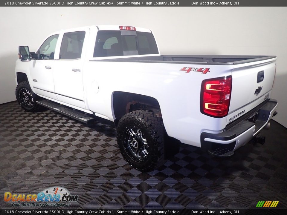 2018 Chevrolet Silverado 3500HD High Country Crew Cab 4x4 Summit White / High Country Saddle Photo #14