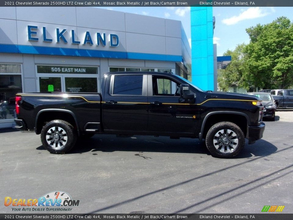 2021 Chevrolet Silverado 2500HD LTZ Crew Cab 4x4 Mosaic Black Metallic / Jet Black/Carhartt Brown Photo #2