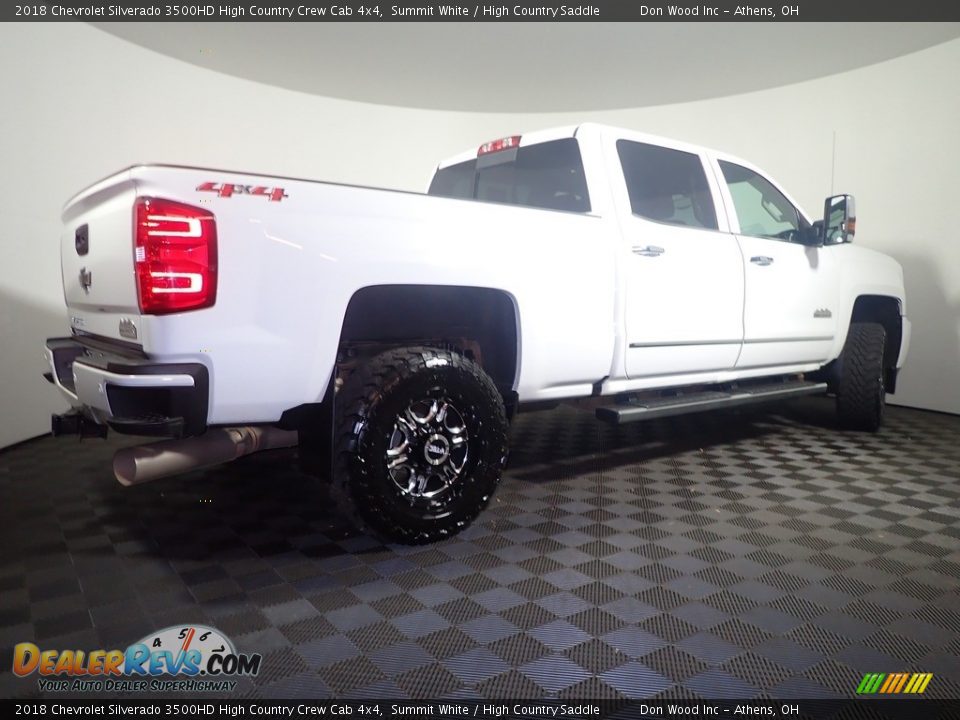 2018 Chevrolet Silverado 3500HD High Country Crew Cab 4x4 Summit White / High Country Saddle Photo #17