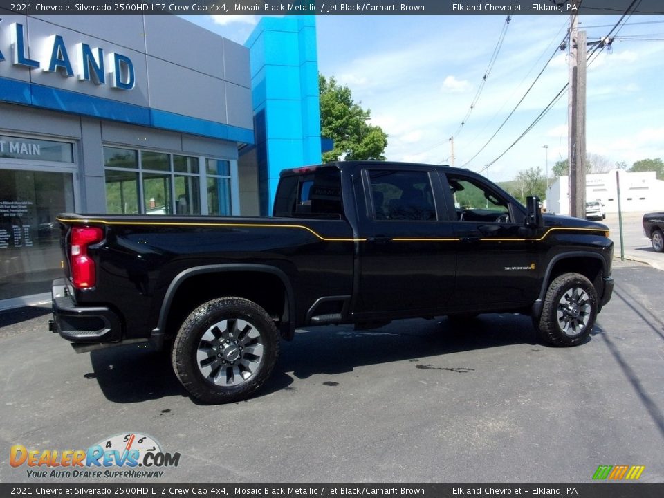 2021 Chevrolet Silverado 2500HD LTZ Crew Cab 4x4 Mosaic Black Metallic / Jet Black/Carhartt Brown Photo #3