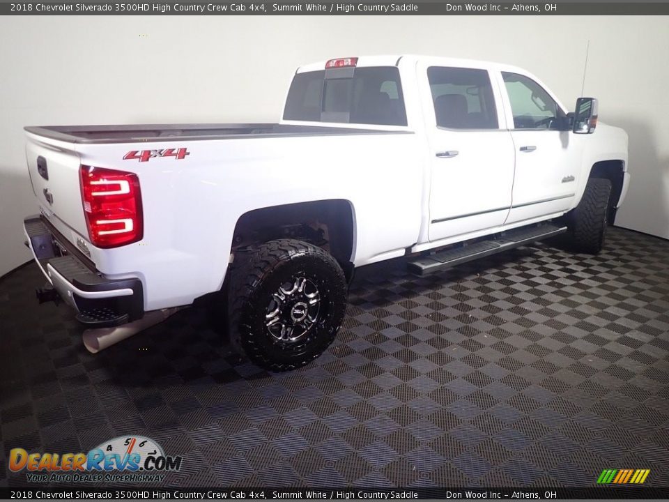 2018 Chevrolet Silverado 3500HD High Country Crew Cab 4x4 Summit White / High Country Saddle Photo #18
