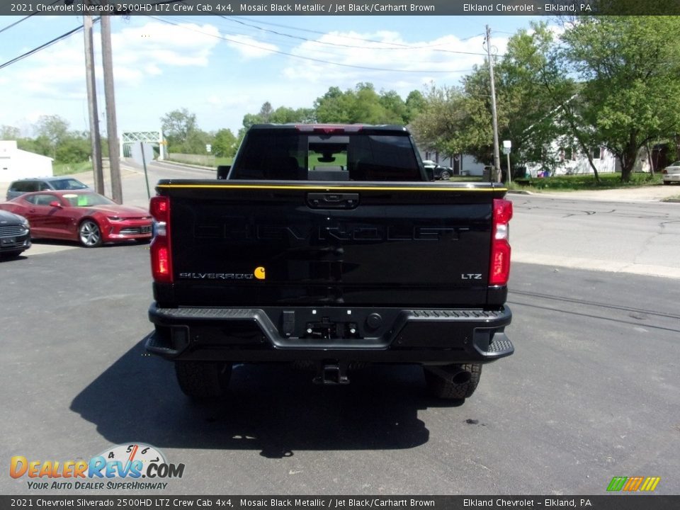 2021 Chevrolet Silverado 2500HD LTZ Crew Cab 4x4 Mosaic Black Metallic / Jet Black/Carhartt Brown Photo #4