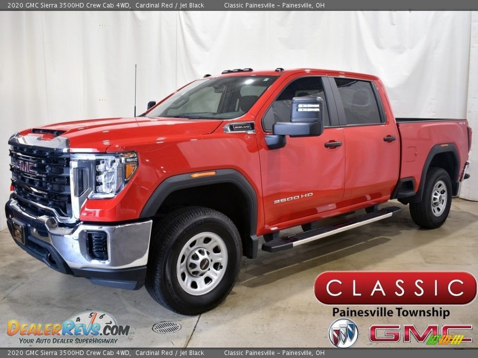 2020 GMC Sierra 3500HD Crew Cab 4WD Cardinal Red / Jet Black Photo #1