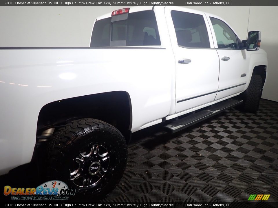 2018 Chevrolet Silverado 3500HD High Country Crew Cab 4x4 Summit White / High Country Saddle Photo #20