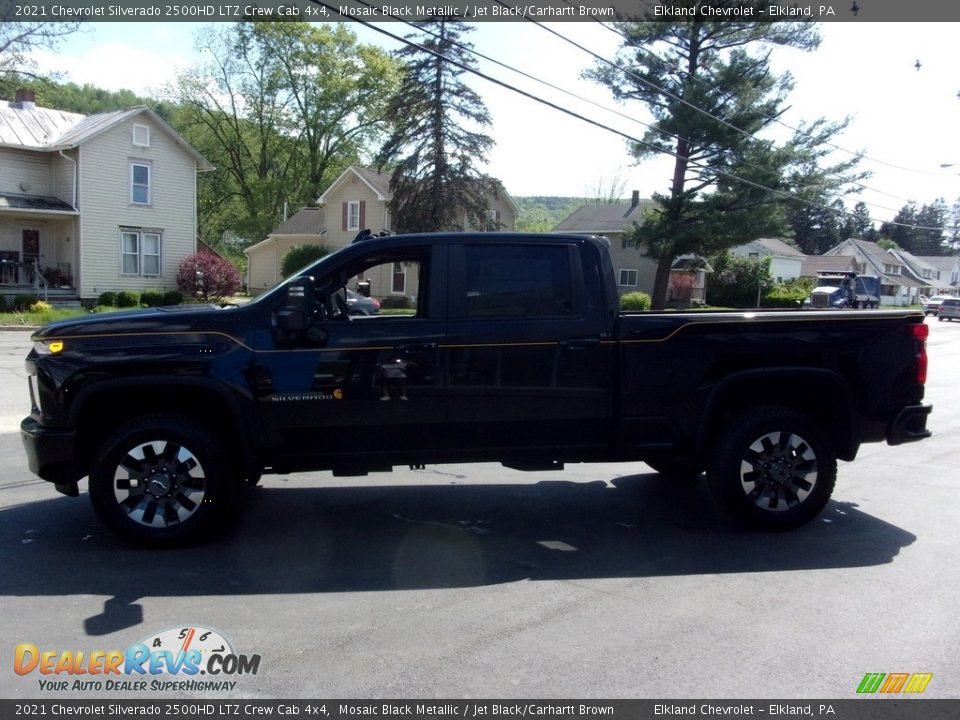 2021 Chevrolet Silverado 2500HD LTZ Crew Cab 4x4 Mosaic Black Metallic / Jet Black/Carhartt Brown Photo #6