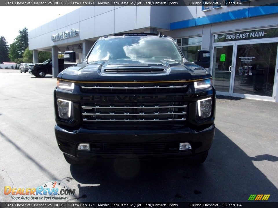 2021 Chevrolet Silverado 2500HD LTZ Crew Cab 4x4 Mosaic Black Metallic / Jet Black/Carhartt Brown Photo #8