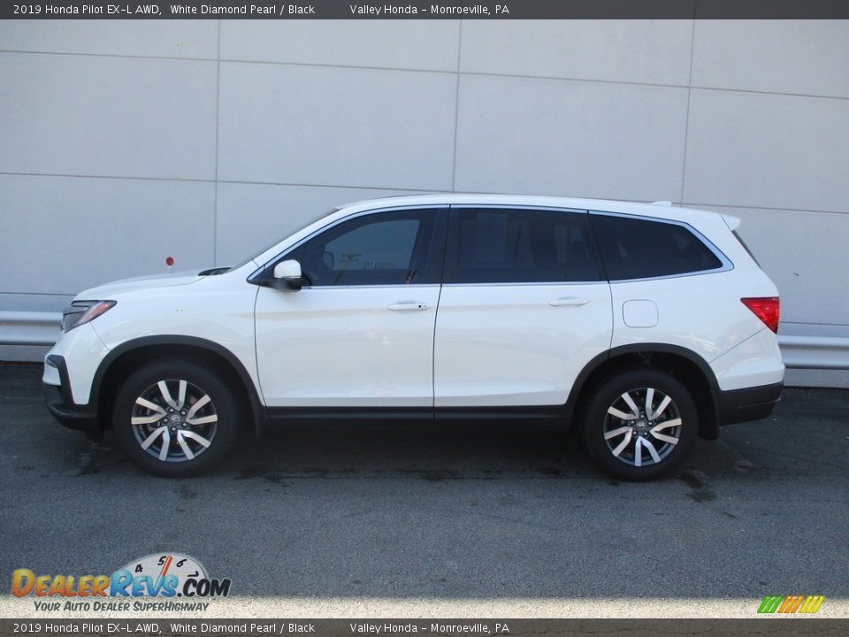 2019 Honda Pilot EX-L AWD White Diamond Pearl / Black Photo #2