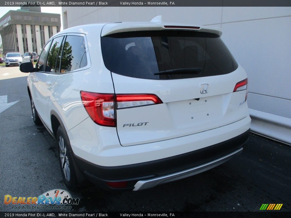2019 Honda Pilot EX-L AWD White Diamond Pearl / Black Photo #3