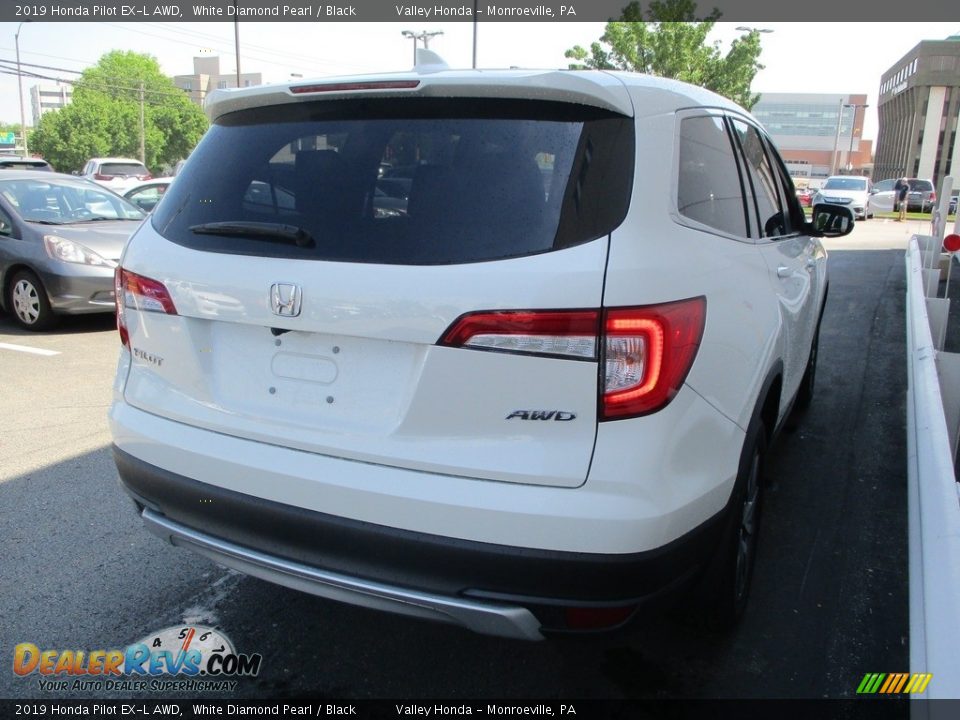 2019 Honda Pilot EX-L AWD White Diamond Pearl / Black Photo #5
