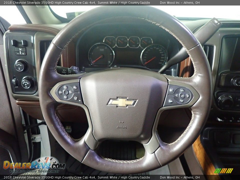 2018 Chevrolet Silverado 3500HD High Country Crew Cab 4x4 Steering Wheel Photo #29