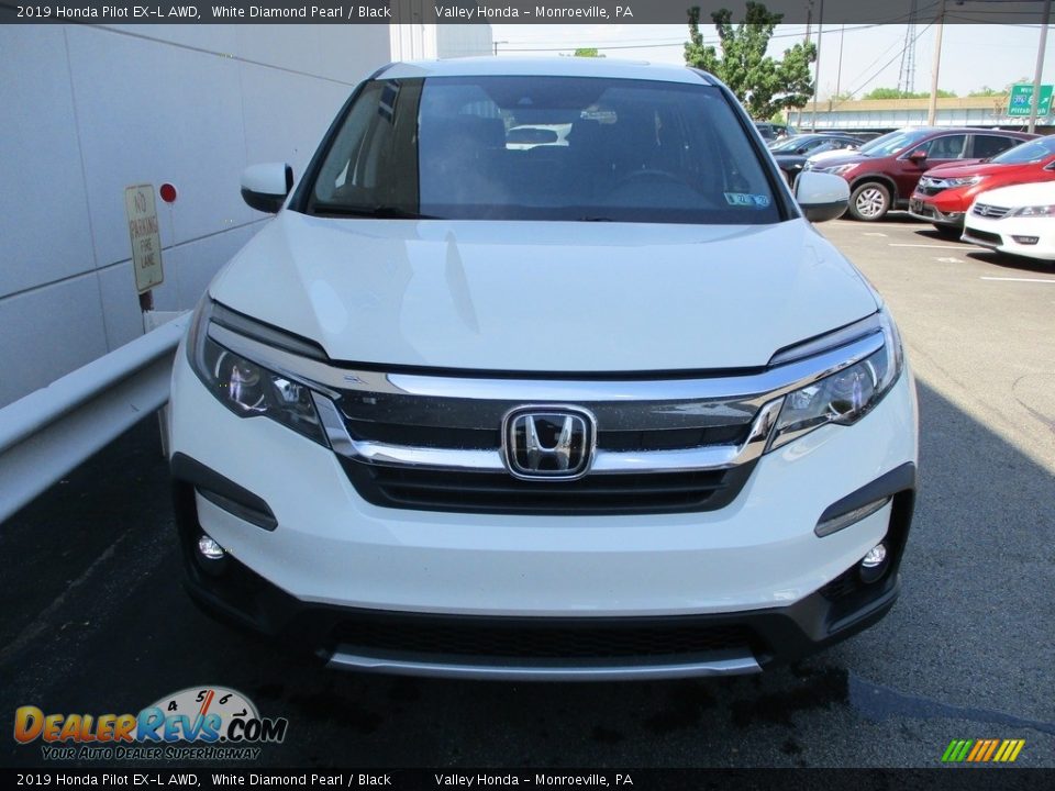 2019 Honda Pilot EX-L AWD White Diamond Pearl / Black Photo #7
