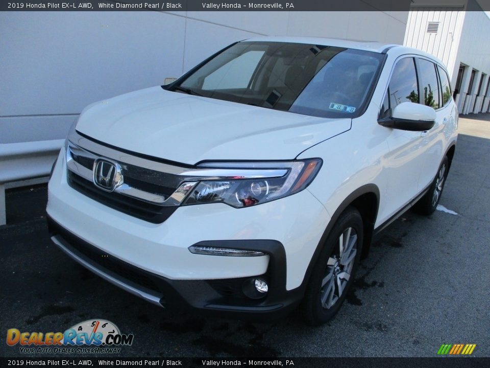 2019 Honda Pilot EX-L AWD White Diamond Pearl / Black Photo #8