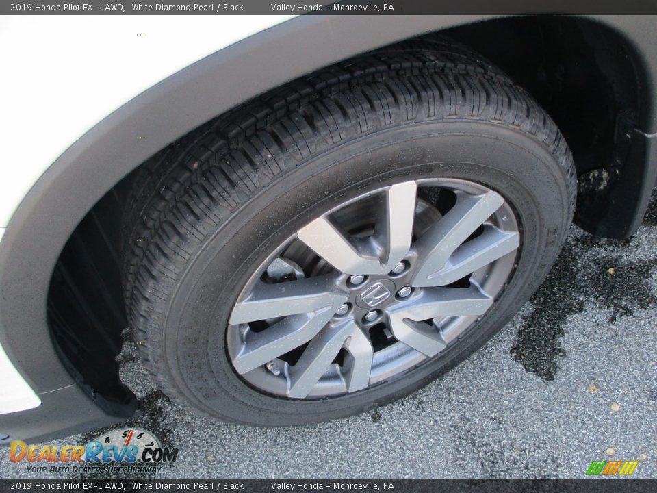 2019 Honda Pilot EX-L AWD White Diamond Pearl / Black Photo #9