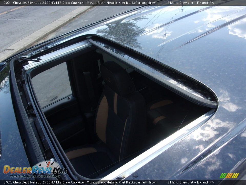 2021 Chevrolet Silverado 2500HD LTZ Crew Cab 4x4 Mosaic Black Metallic / Jet Black/Carhartt Brown Photo #16