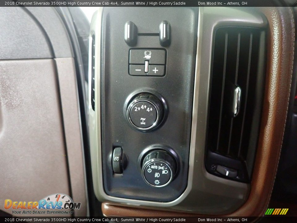 Controls of 2018 Chevrolet Silverado 3500HD High Country Crew Cab 4x4 Photo #33