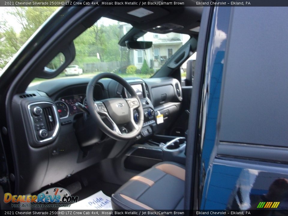 2021 Chevrolet Silverado 2500HD LTZ Crew Cab 4x4 Mosaic Black Metallic / Jet Black/Carhartt Brown Photo #19