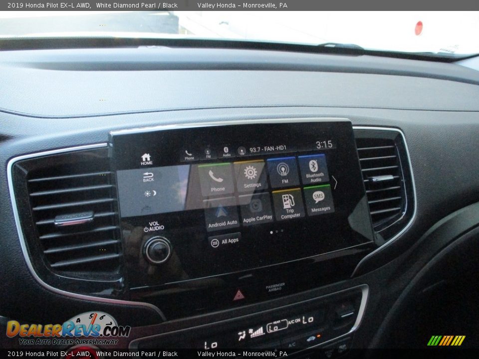 2019 Honda Pilot EX-L AWD White Diamond Pearl / Black Photo #15
