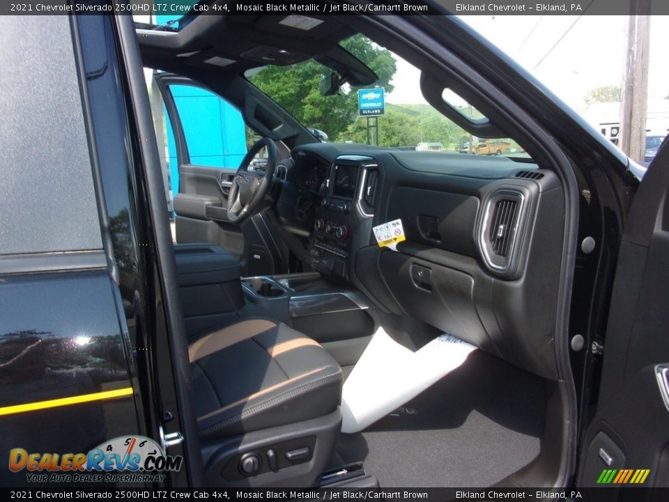 2021 Chevrolet Silverado 2500HD LTZ Crew Cab 4x4 Mosaic Black Metallic / Jet Black/Carhartt Brown Photo #24