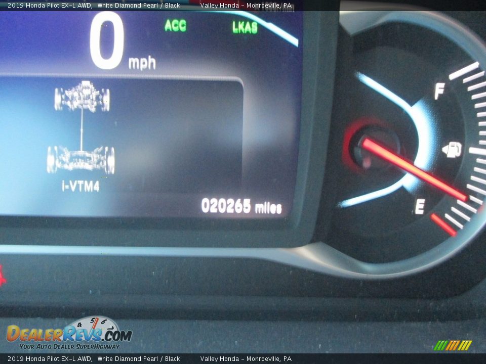 2019 Honda Pilot EX-L AWD White Diamond Pearl / Black Photo #20