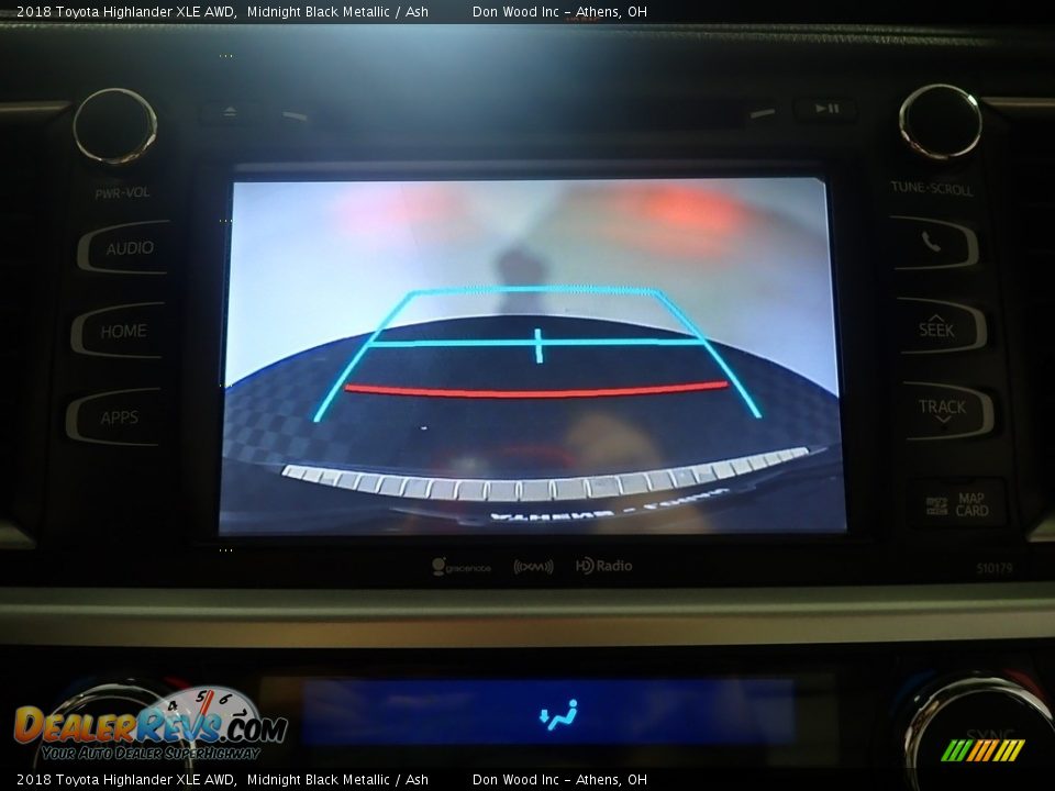 2018 Toyota Highlander XLE AWD Midnight Black Metallic / Ash Photo #5