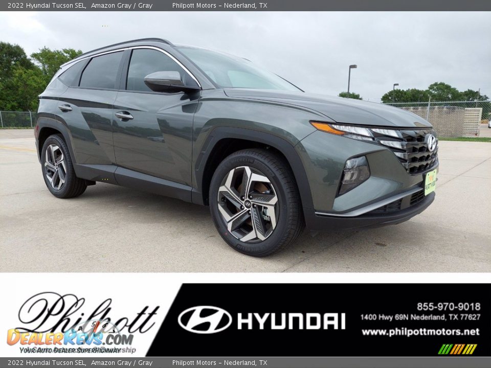 2022 Hyundai Tucson SEL Amazon Gray / Gray Photo #1