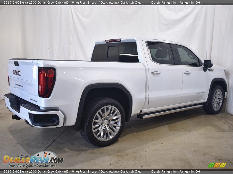 2019 GMC Sierra 1500 Denali Crew Cab 4WD White Frost Tricoat / Dark Walnut/­Dark Ash Grey Photo #2