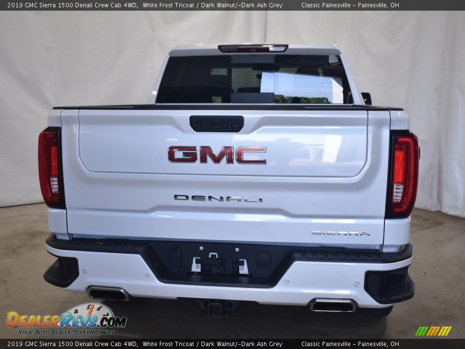 2019 GMC Sierra 1500 Denali Crew Cab 4WD White Frost Tricoat / Dark Walnut/­Dark Ash Grey Photo #3