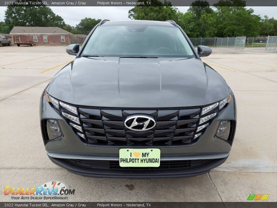 2022 Hyundai Tucson SEL Amazon Gray / Gray Photo #9