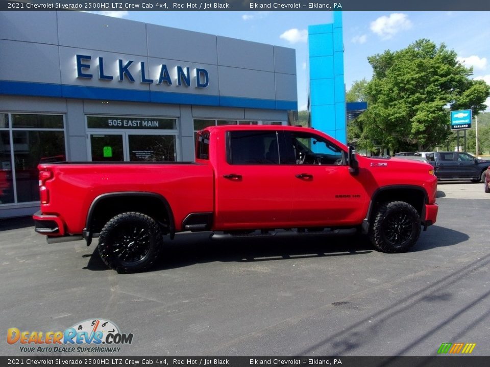 2021 Chevrolet Silverado 2500HD LTZ Crew Cab 4x4 Red Hot / Jet Black Photo #2