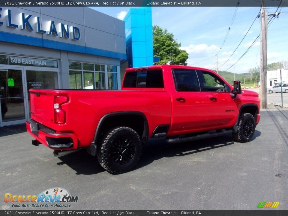 2021 Chevrolet Silverado 2500HD LTZ Crew Cab 4x4 Red Hot / Jet Black Photo #3