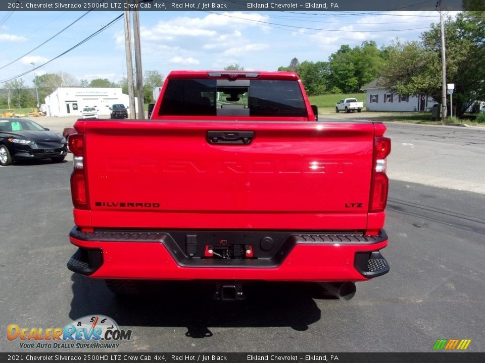 2021 Chevrolet Silverado 2500HD LTZ Crew Cab 4x4 Red Hot / Jet Black Photo #4