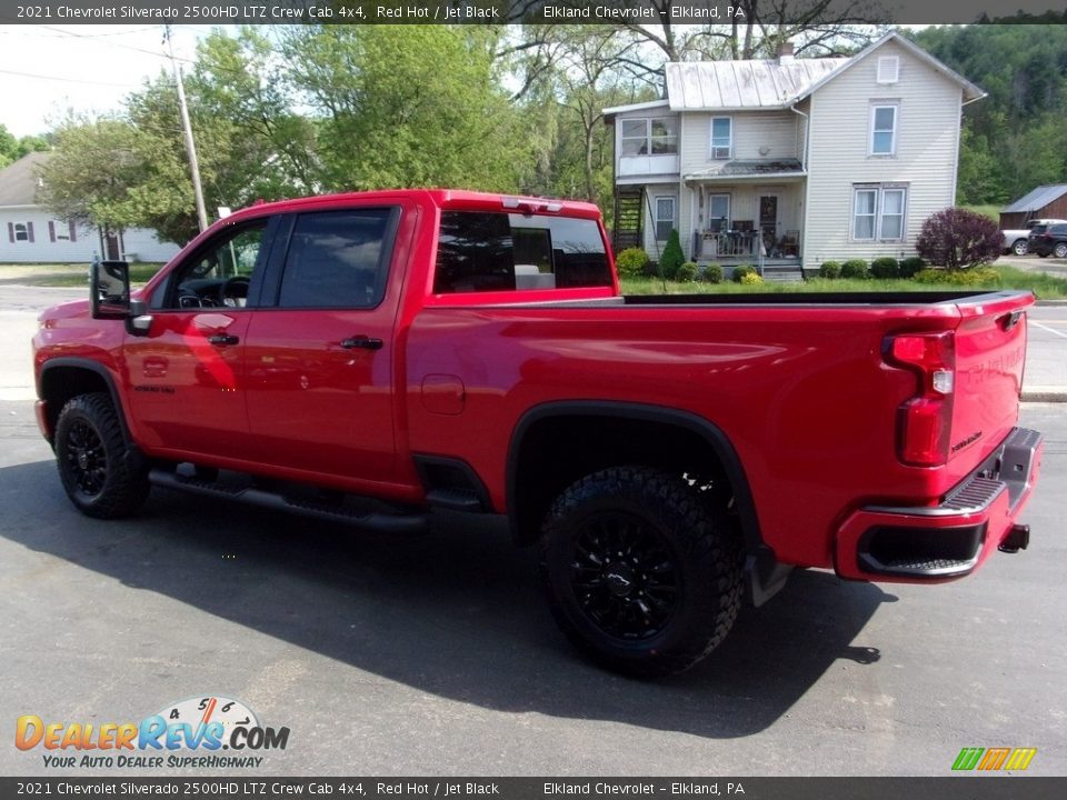 2021 Chevrolet Silverado 2500HD LTZ Crew Cab 4x4 Red Hot / Jet Black Photo #5