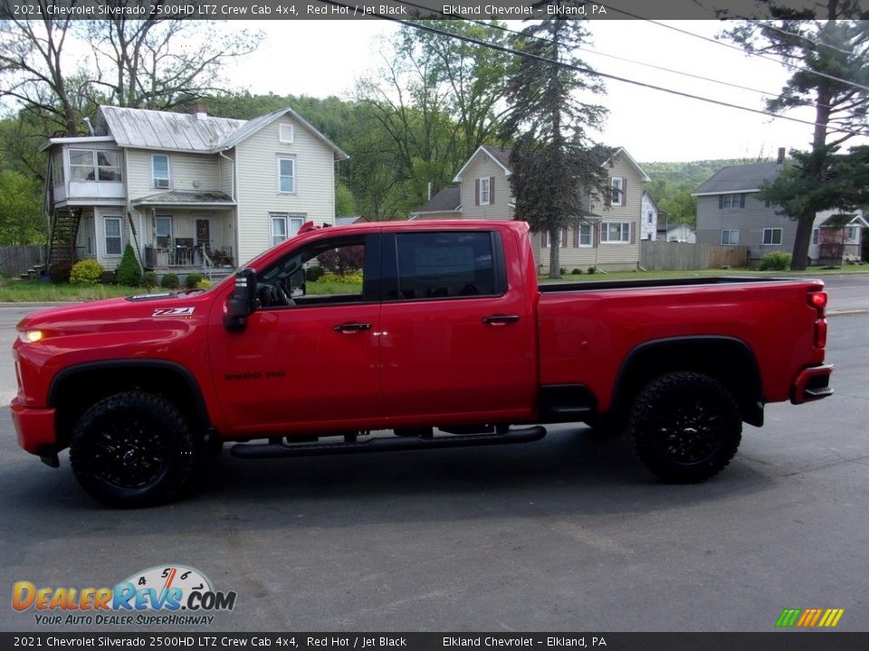 2021 Chevrolet Silverado 2500HD LTZ Crew Cab 4x4 Red Hot / Jet Black Photo #6