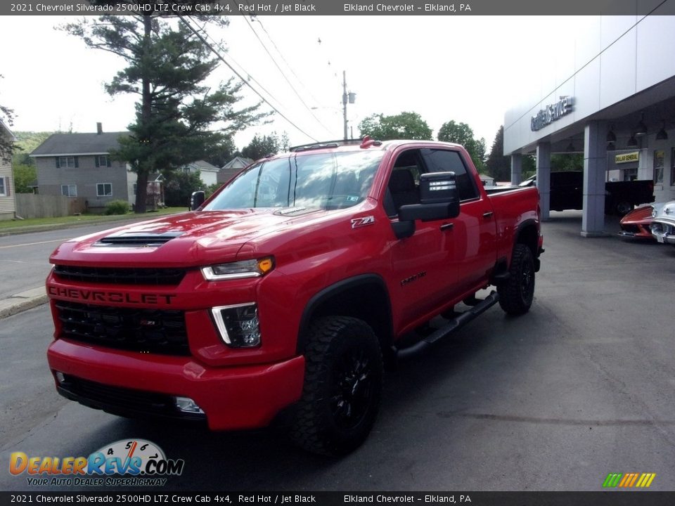 2021 Chevrolet Silverado 2500HD LTZ Crew Cab 4x4 Red Hot / Jet Black Photo #8