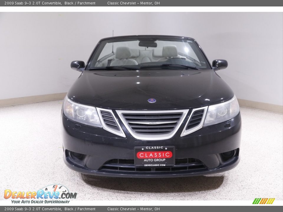 2009 Saab 9-3 2.0T Convertible Black / Parchment Photo #3