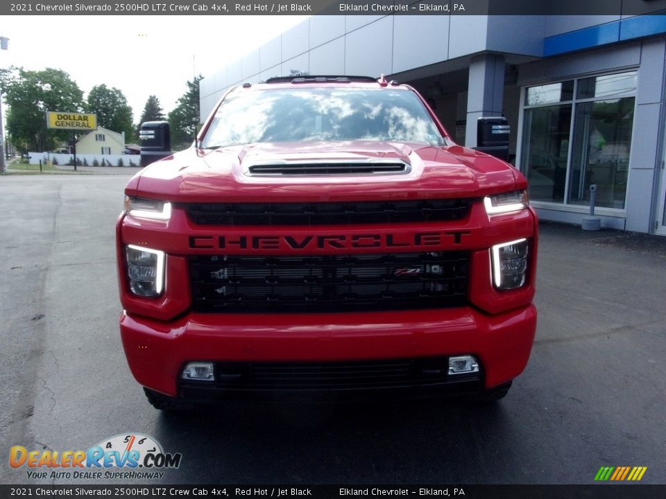 2021 Chevrolet Silverado 2500HD LTZ Crew Cab 4x4 Red Hot / Jet Black Photo #9