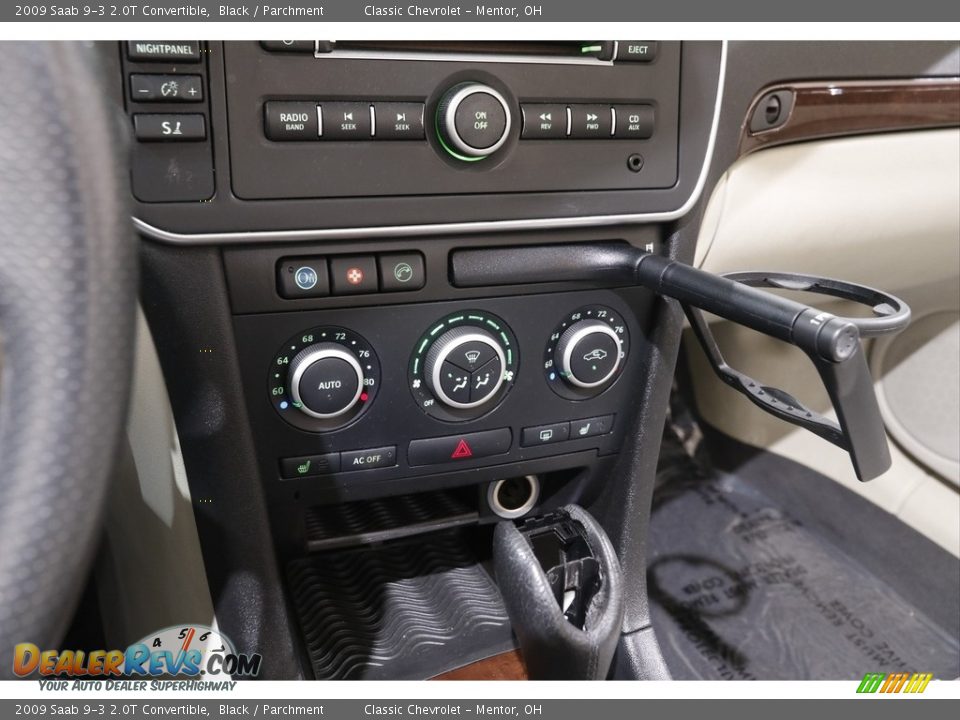 2009 Saab 9-3 2.0T Convertible Black / Parchment Photo #13