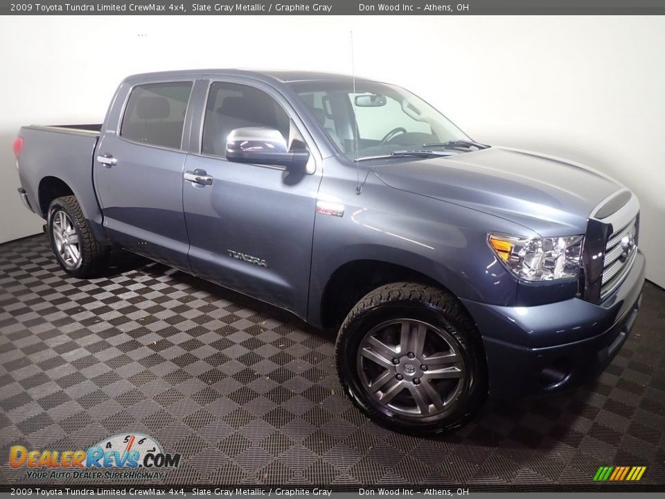 2009 Toyota Tundra Limited CrewMax 4x4 Slate Gray Metallic / Graphite Gray Photo #3