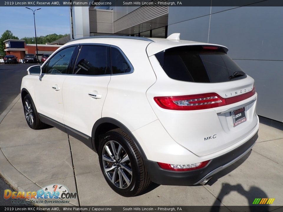 2019 Lincoln MKC Reserve AWD White Platinum / Cappuccino Photo #3