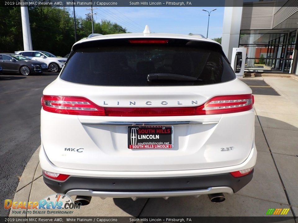 2019 Lincoln MKC Reserve AWD White Platinum / Cappuccino Photo #4