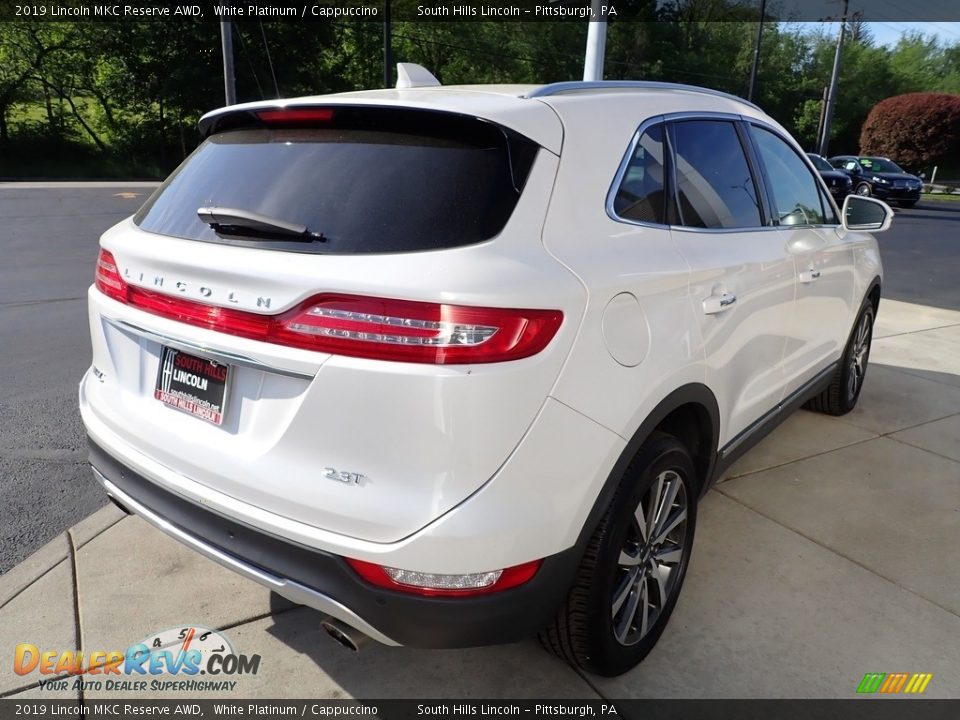 2019 Lincoln MKC Reserve AWD White Platinum / Cappuccino Photo #6