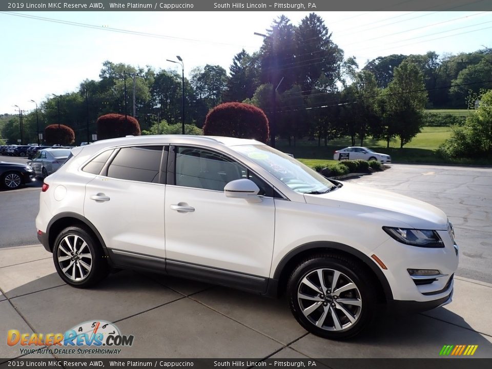 2019 Lincoln MKC Reserve AWD White Platinum / Cappuccino Photo #7