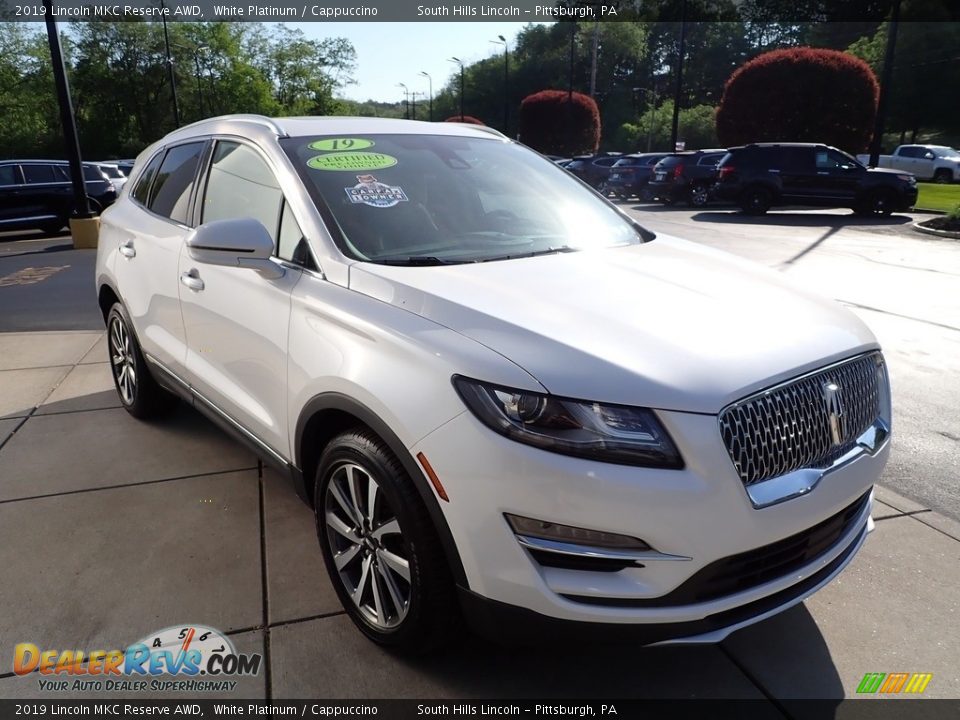 2019 Lincoln MKC Reserve AWD White Platinum / Cappuccino Photo #8